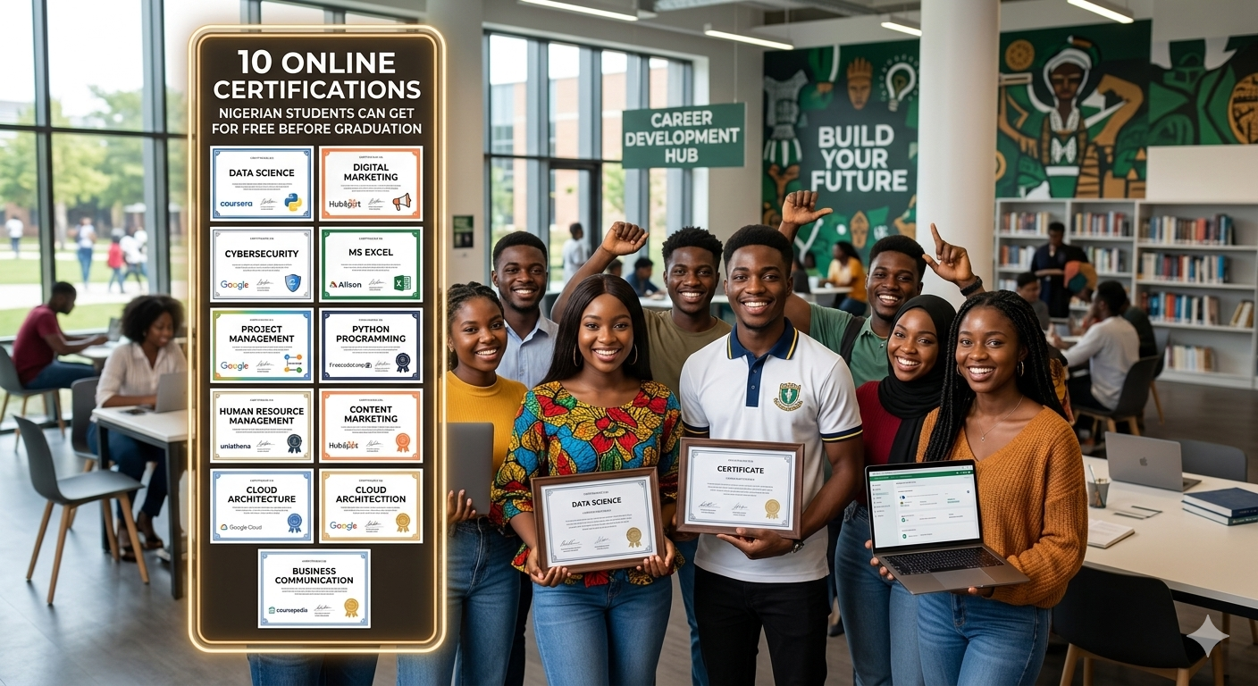 10 Online Certifications Nigerian Students Can Get for Free Before Graduation